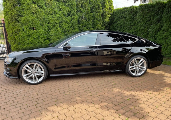 Audi A7 cena 123500 przebieg: 101891, rok produkcji 2017 z Dobre Miasto małe 497